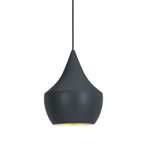 Beat Pendant Fat Black LED