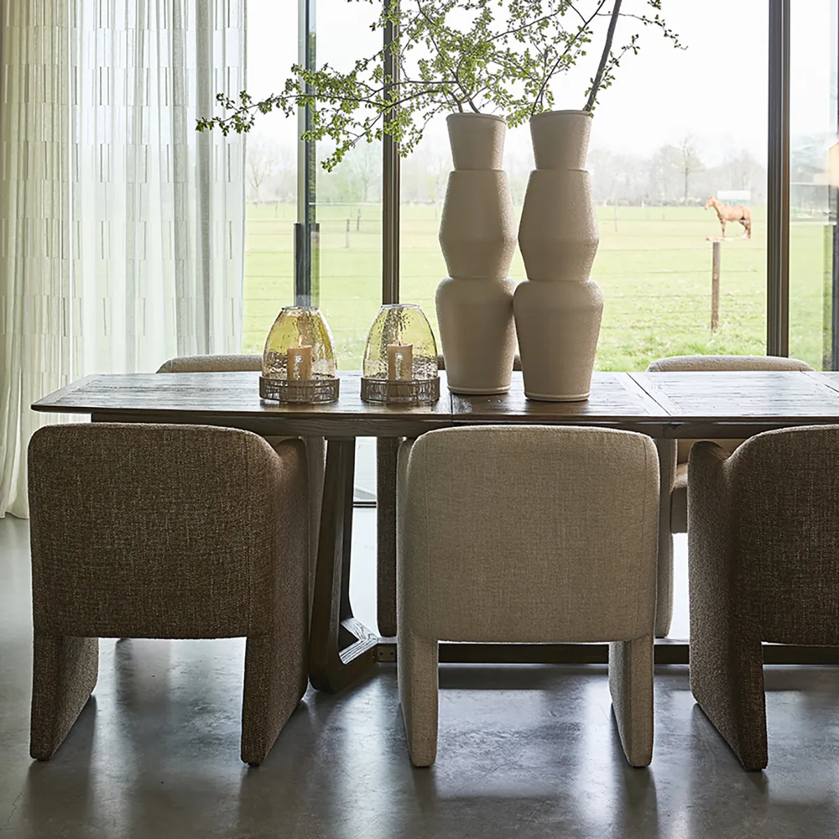 Spisestol Napoli Brown med armlener