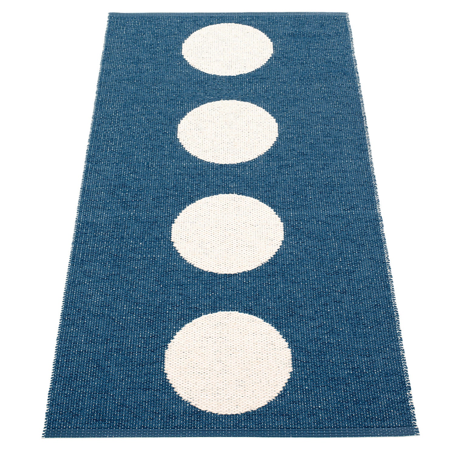 Vera matte 70x150 cm ocean blue / vanilla 