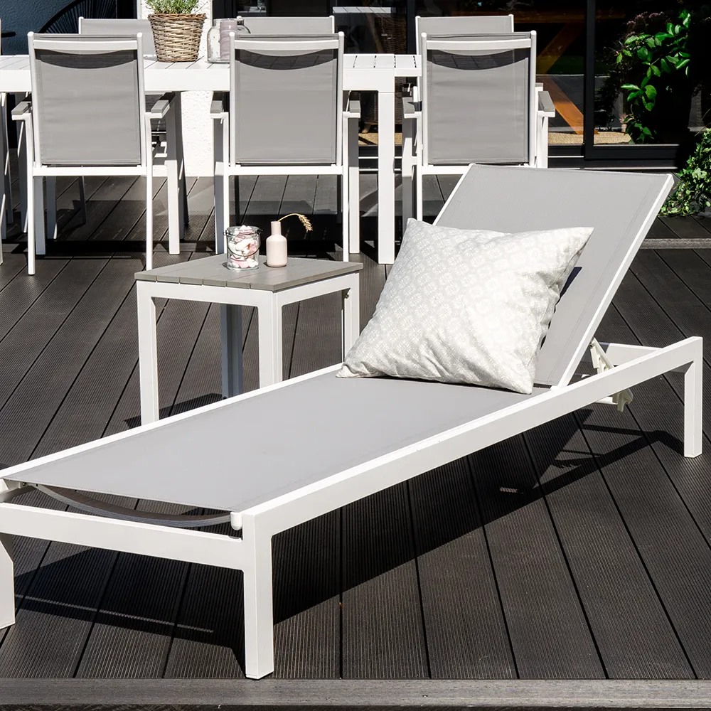 Copacabana solseng hvit/grå 2-pakning