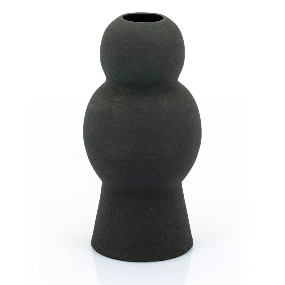 Bold vase 10x10x20.5 cm jern svart