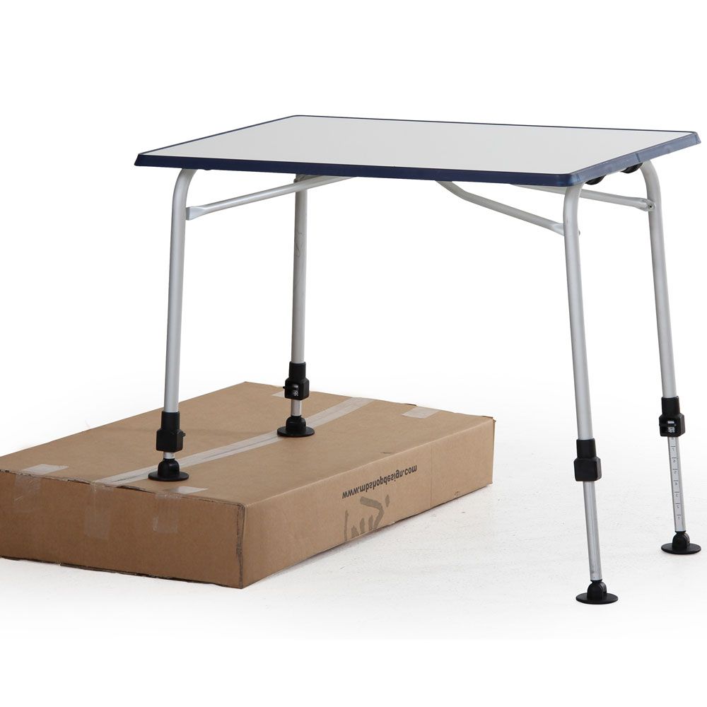 Volga campingbord sølv/hvit 60 x 80 cm Brafab