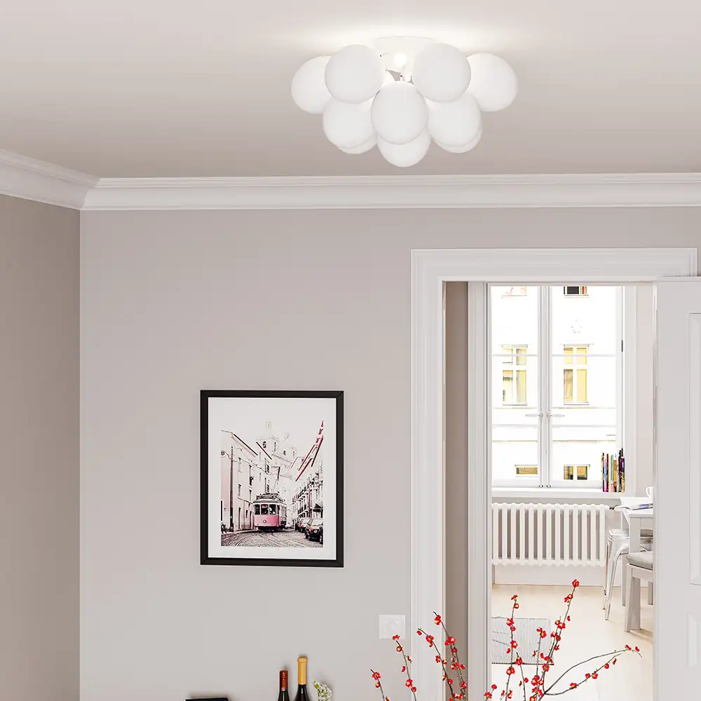 Gross plafond Ø30 cm Hvit