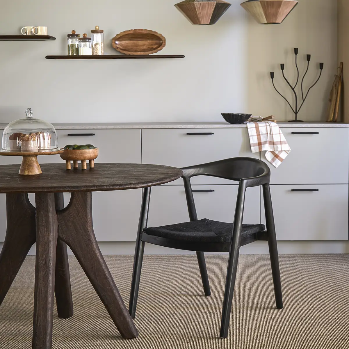 PORTLAND lenestol, svart