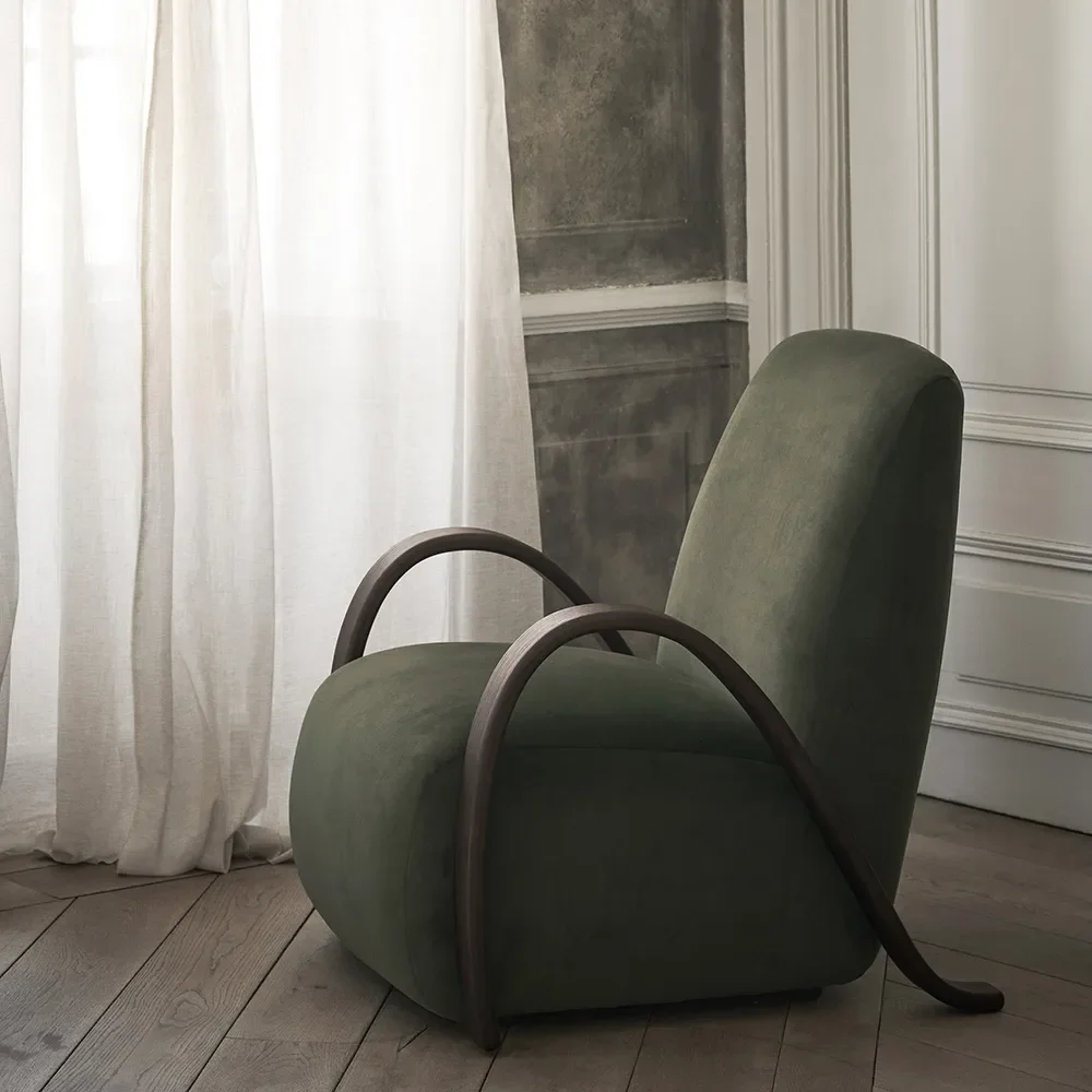 Buur Lenestol Rich Velvet - Dark Stained/Pine