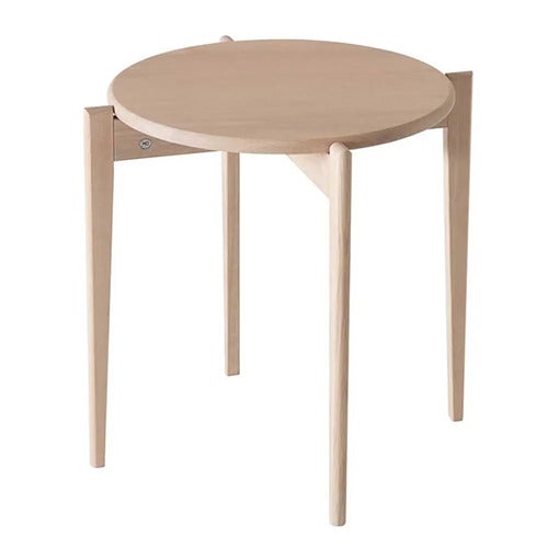 Tilia Sidebord Ø51 cm Hvitoljet eik