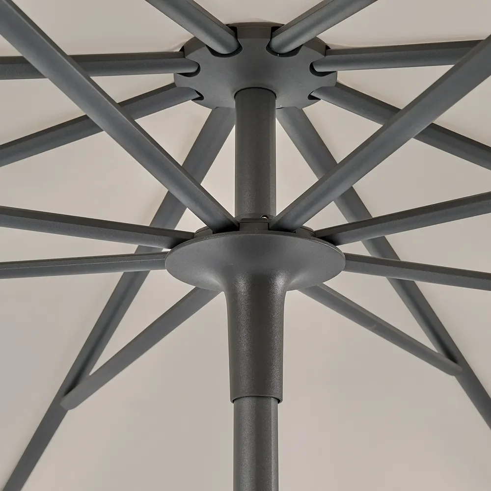 Smart parasoll 240x240 cm anthracite Kat.5 800 Red Stripe