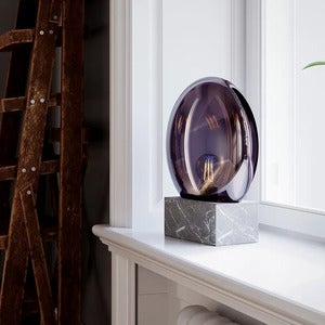 Glori bordlampe Ø30cm Røykgrå