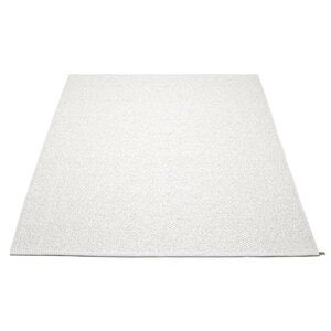Svea matte 230x320 cm white metallic / white 