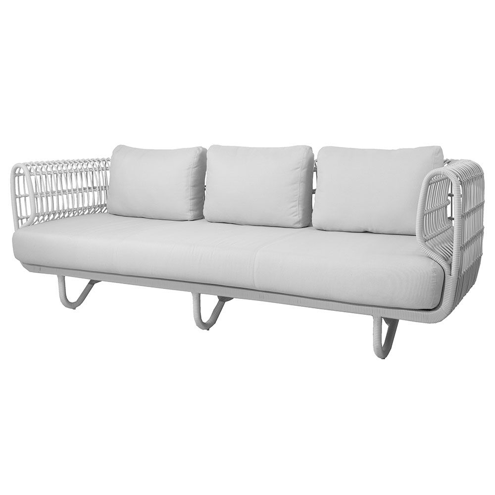 Nest 3-seters sofa Hvit Inkl. puter