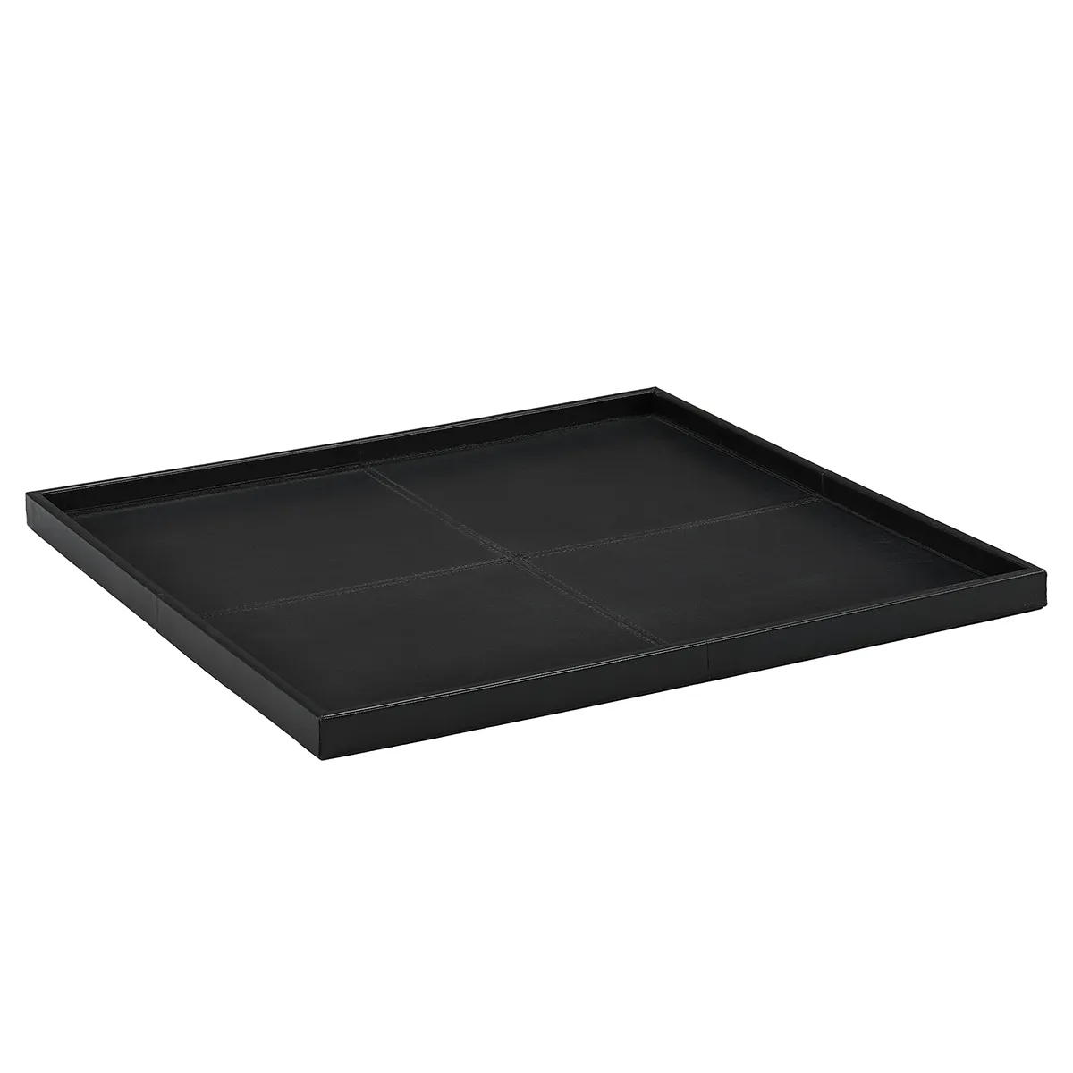 Dekorasjonsbrett i skinn Montero Black