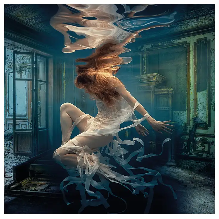 Veggpynt Lost Piano 100 x 100 cm Artwood