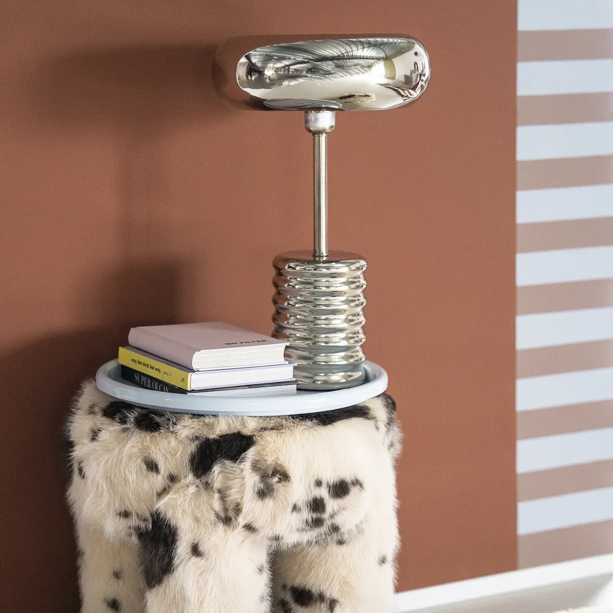 Bordlampe Chromeo Chrome H46 cm
