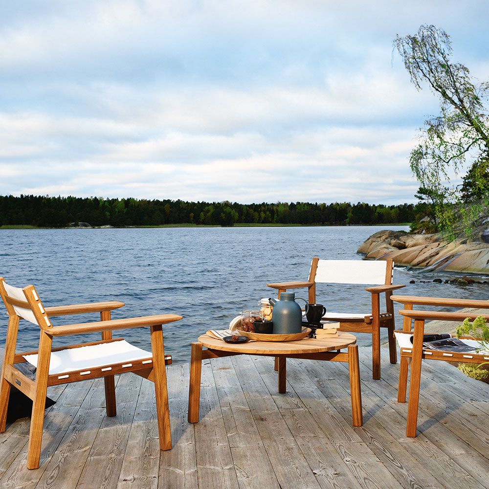 Skargaarden Djurö salongbord 79 cm teak
