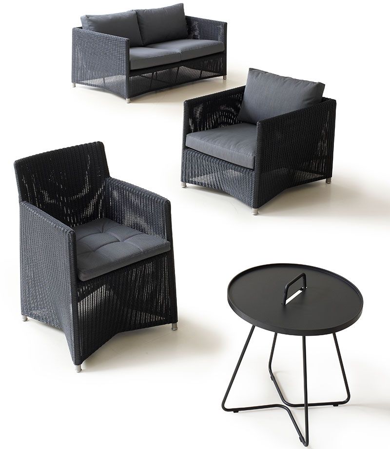 Diamond 2-seters sofa Grafitt