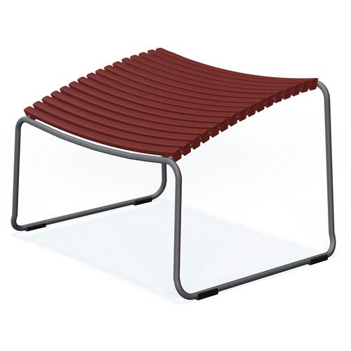 Click fotskammel paprika/grå