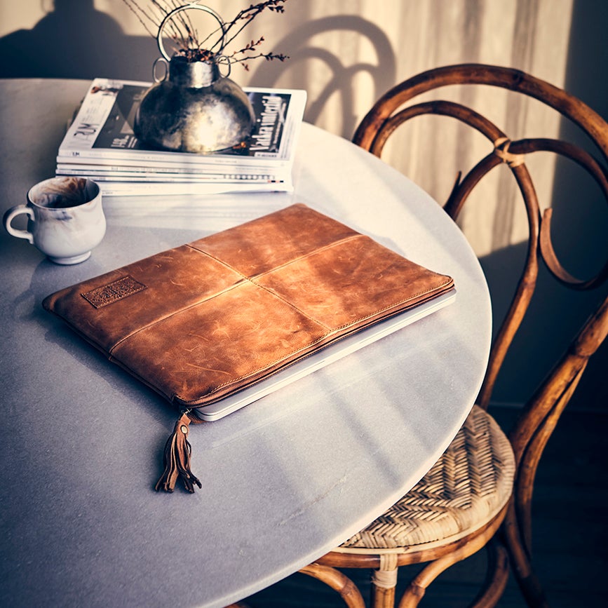  MILAN bord hvit/svart Ø120