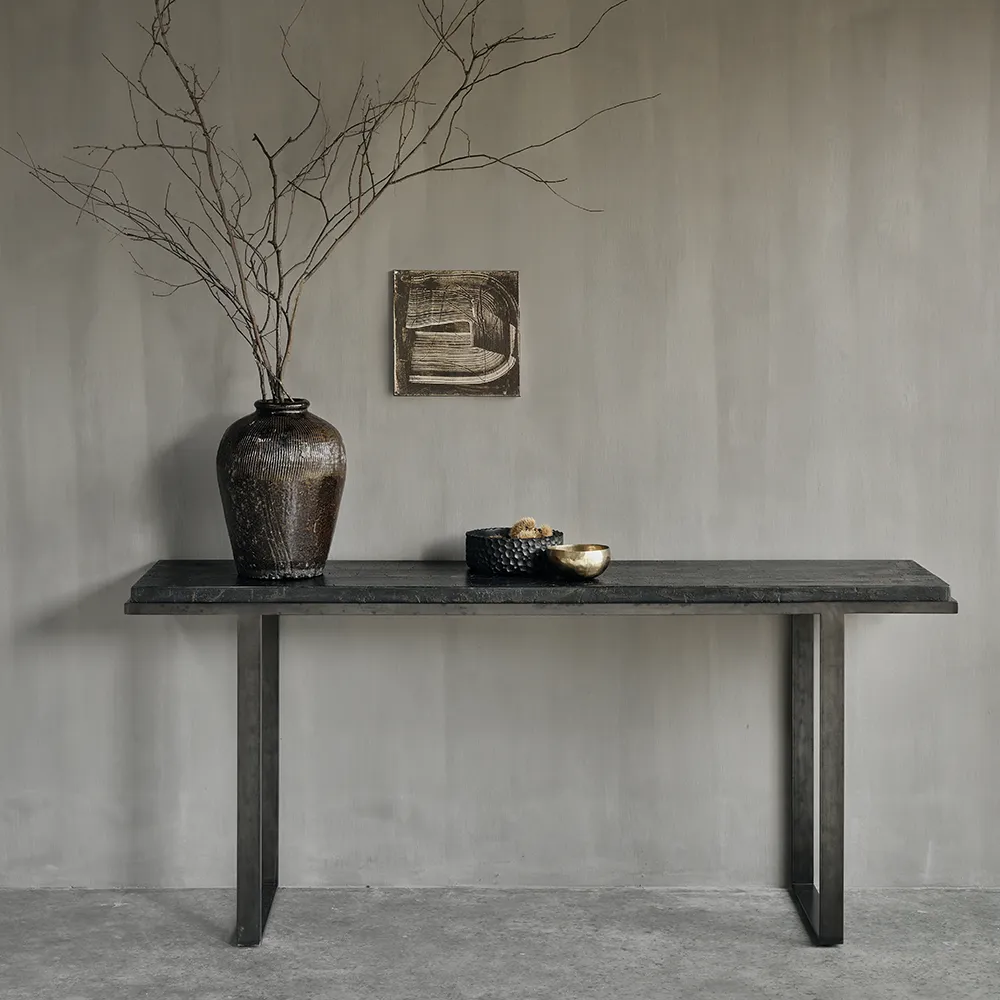 Chopped skål svart lakkert mahogni- Sett med 3 stk