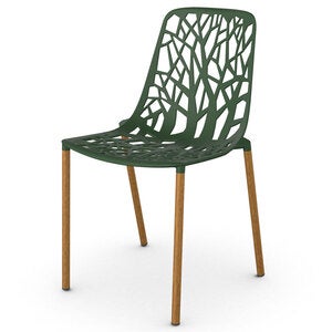 Forest Spisestol Iroko/Dark Green 