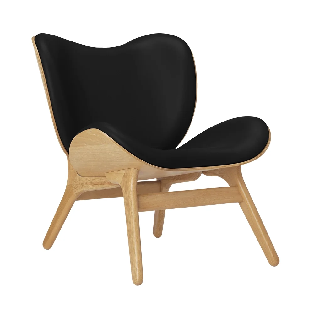 A Conversation Piece Lounge stol Oak/Hope Leather Black