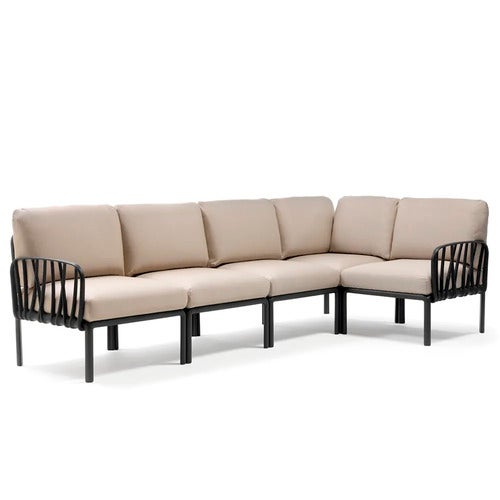 Komodo 5 hjørnesofa Anthracite - Canvas Sunbrella