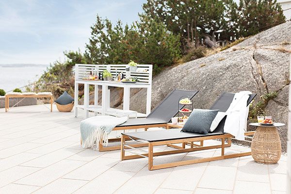 Vevi solseng teak/svart Brafab