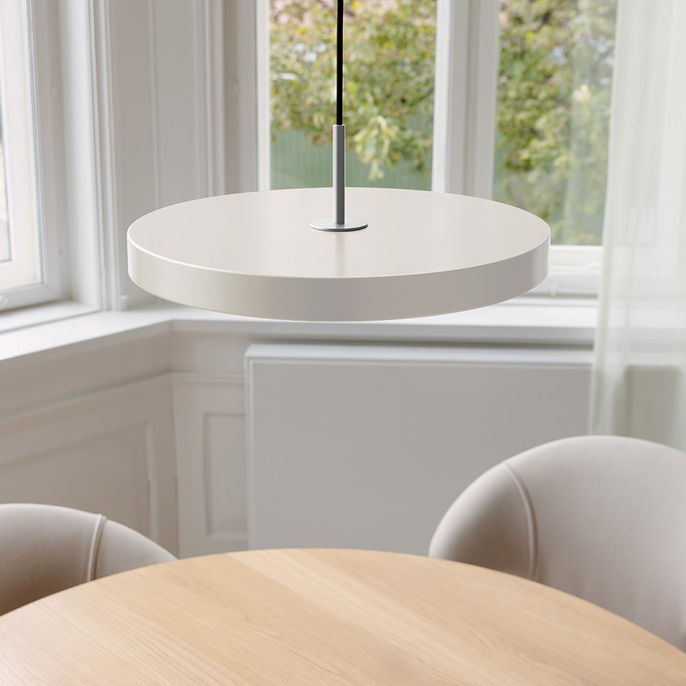 Asteria Pendellampe Medium Ø43 cm Pearl White