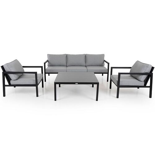 Belfort sofagruppe svart/grå Brafab