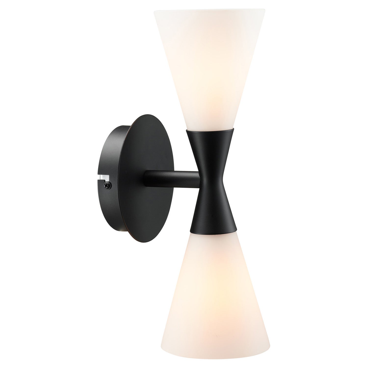 Harlekin vegglampe Duo Matt svart