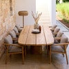 Mellow matbordramme oval f/bordsskiva 240x130 cm & 300x130 cm Teak
