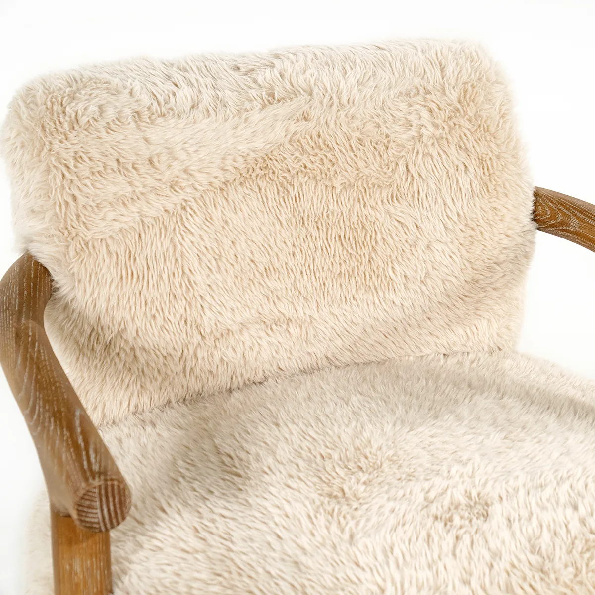 Lenestol i Askétre Glenn Cloud Fur Off White