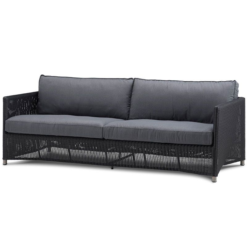 Diamond 3-seters sofa grafitt