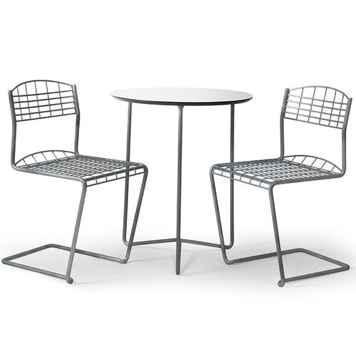 High Tech cafégruppe Grythyttan Stålmöbler