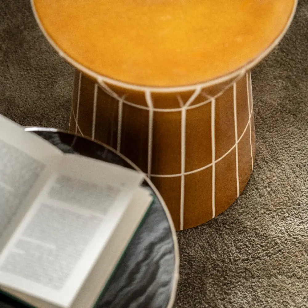 TileTastic 2 sidebord - mustard 38x38x45 cm