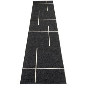 Fred matte 70x360 cm black / vanilla 