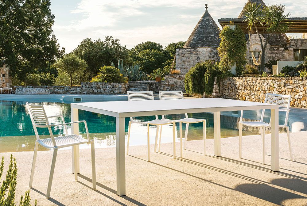 Easy lenestol stabelbar hvit