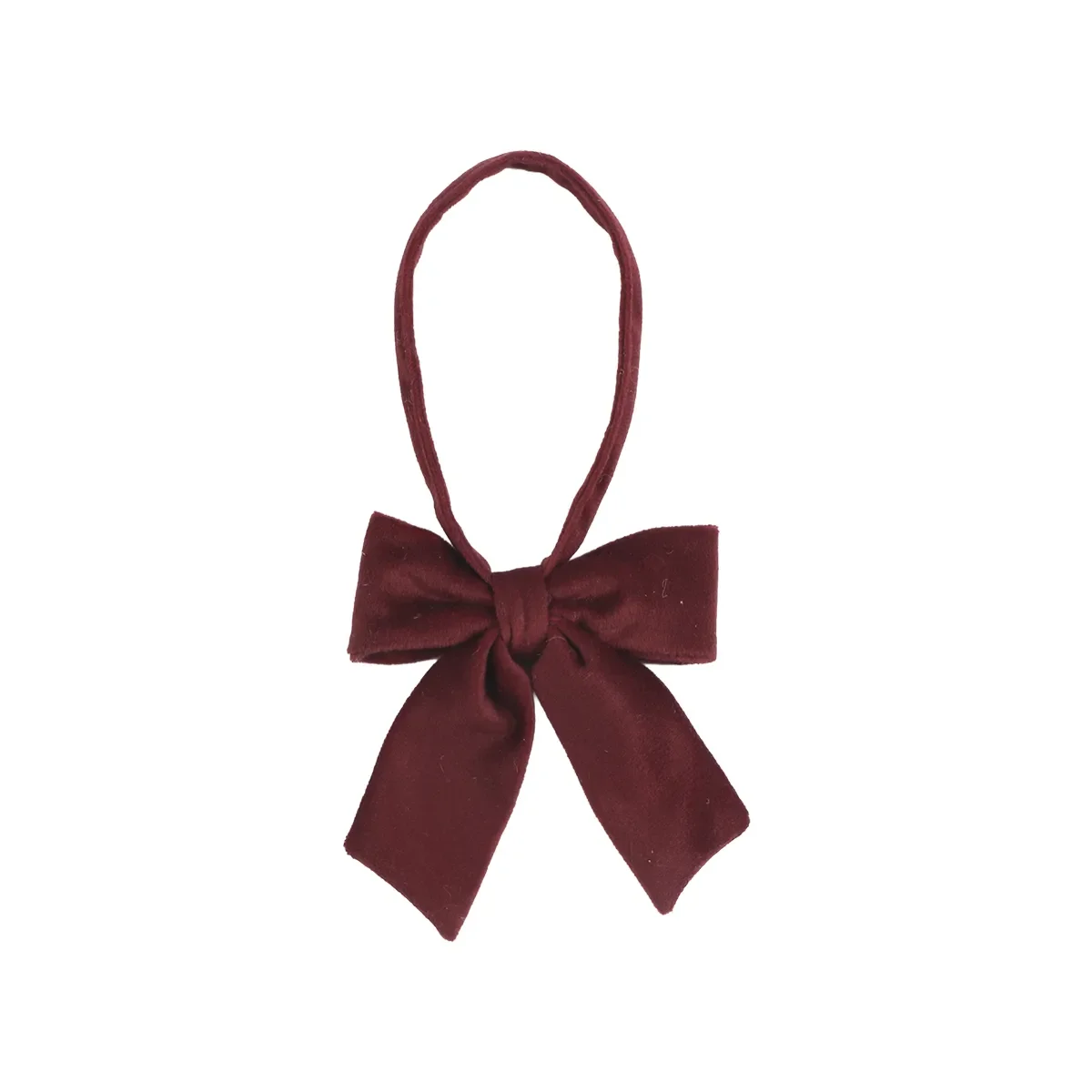 Affari of Sweden, Julesløyfe i fløyel Velvet S Red B 10 cm