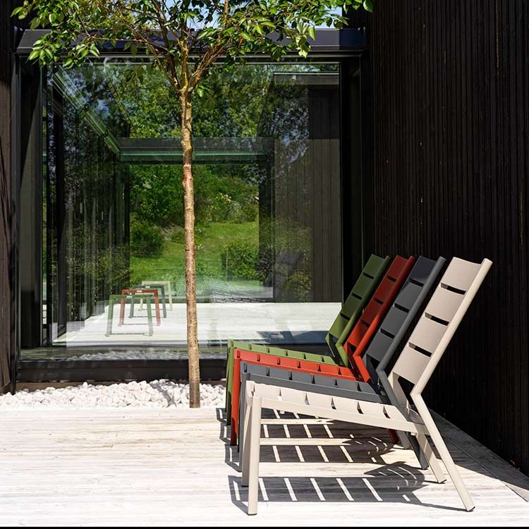 Delia loungestol kaki Brafab