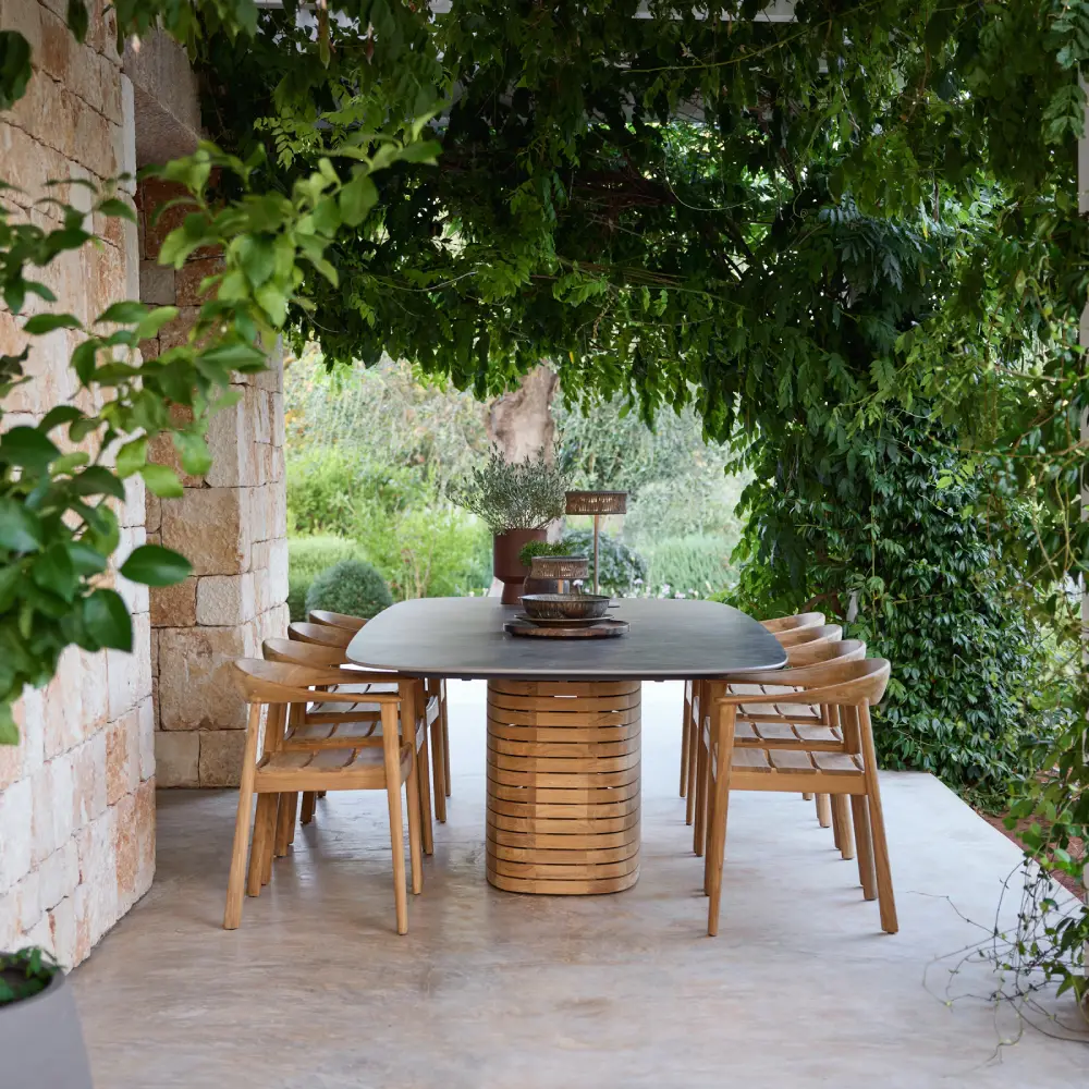 Majestic stol m/armlen sittepute Light brown, Rise