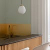 Around World lampeskjerm Ø21 cm  White/brushed brass