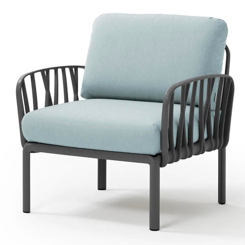 Komodo lenestol Anthracite - Ghiaccio Sunbrella