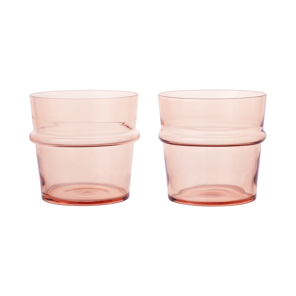 Boya Low Glasses - Set of 2 - Blush