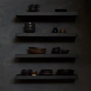 Vegghylle Sortbeiset eik 70x22 cm