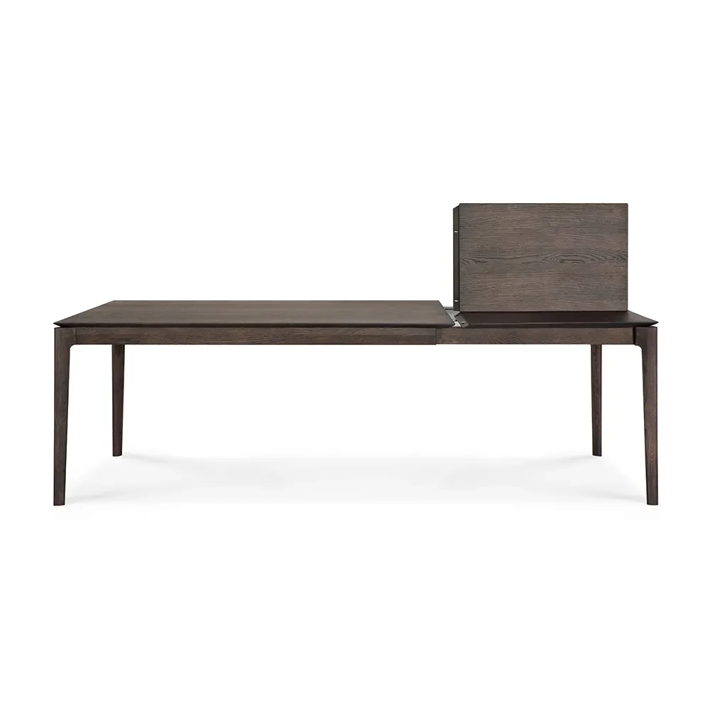 Bok Spisebord 90x160-240 cm Brunlakkert eik