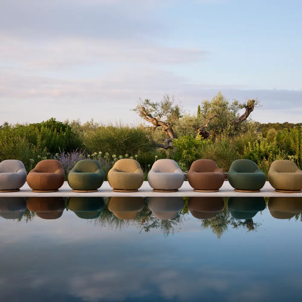 Gem lenestol m/teak dreie Grey, AirTouch