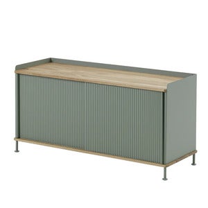 Enfold skjenk 124 x 45 cm  - oiled oak Dusty Green