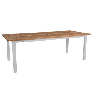Lyon Spiseborf 100x224-304 Cm Light Grey/Teak