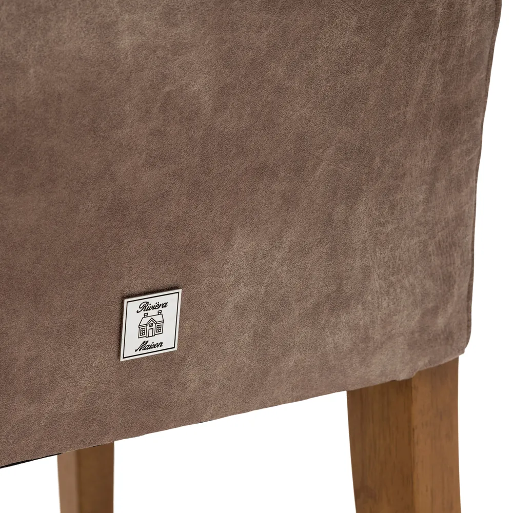 La Scala spisestuestol med armlener - camel