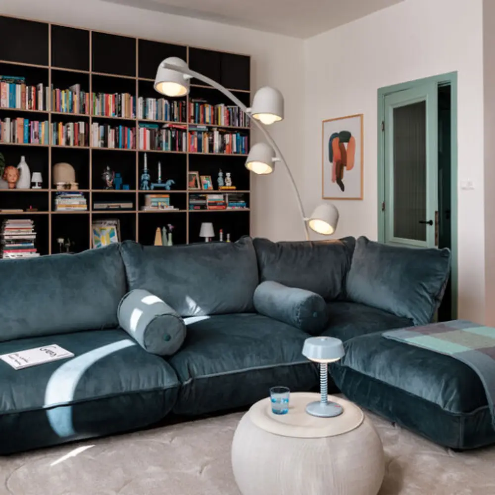 sumo fotskammel velvet recycled petrol