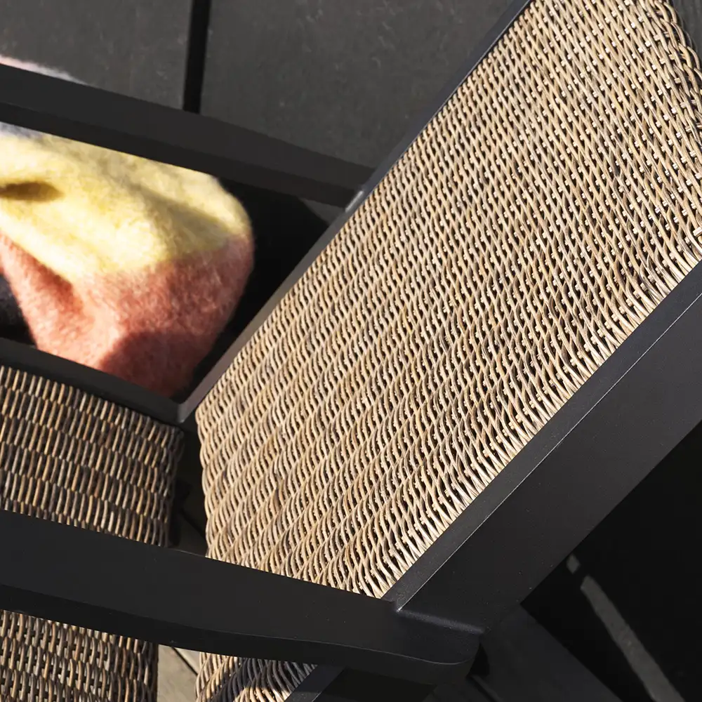 Kira lenestol svart/rustikk